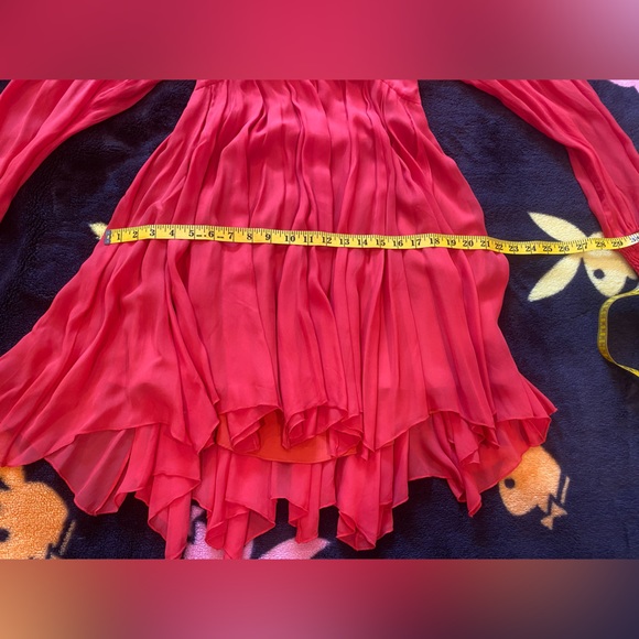 Free people Tatiana red beaded swing dress size 4 - Picture 10 of 17